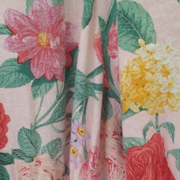 Old Navy Floral Dress with Green and Pink Accents  Wrap Blush English Rose - Picture 7 of 10